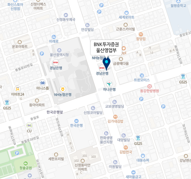 울산영업부 지도 이미지